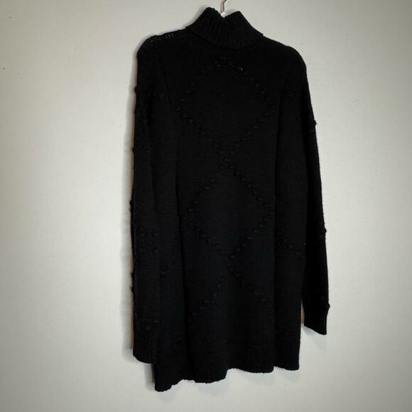 One Grey Day Turtleneck Luna Dress Black Knit Long Sleeve Women Small NWT - Picture 5 of 10